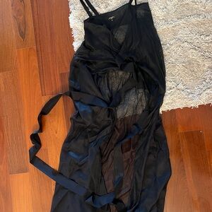 CHANEL Vintage Black Sheer Dress